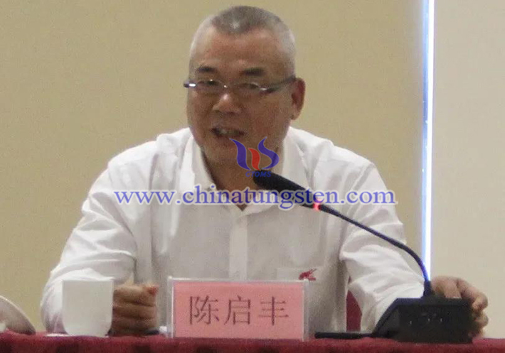 中國(guó)鎢業(yè)協(xié)會(huì)主席團(tuán)執(zhí)行主席、廣東翔鷺鎢業(yè)股份有限公司董事長(zhǎng)陳啟豐