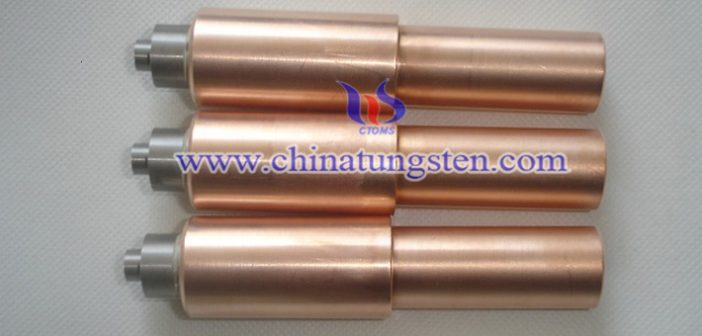 EDM Tungsten Copper Electrode and Positive Polarity tungsten copper electrode picture