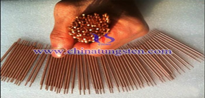 Tungsten Copper with Gradient Structure tungsten copper electrode picture