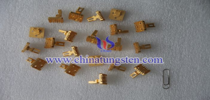 Tungsten Copper Composite Power Warm Compacting Process tungsten copper heat sink picture