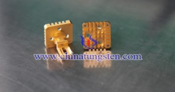 Tungsten Copper PIM Degreasing Process Tungsten Copper Heat Sink Picture