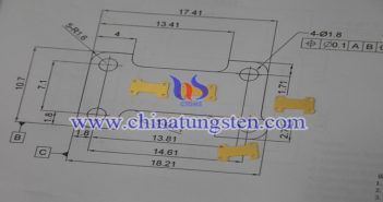 Tungsten Copper Powder Injection Molding Research Tungsten Copper Heat Sink Picture