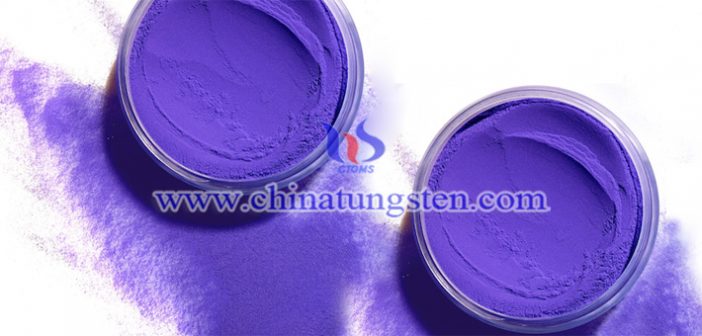 Mo Doped Violet Tungsten Oxide Mo doped violet tungsten oxide Chinatungsten picture