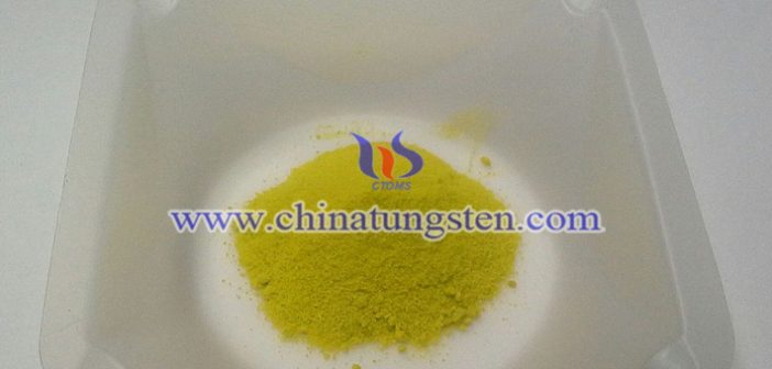Large Grain Size Yellow Tungsten Oxide large grain size yellow tungsten oxide Chinatungsten picture