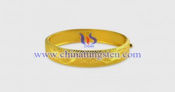 Tungsten Alloy Scan Gold Bracelet tungsten alloy scan gold bracelet picture