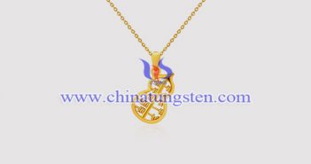 Gold Plated Tungsten Alloy Abacus Pendant gold plated tungsten alloy abacus pendant picture