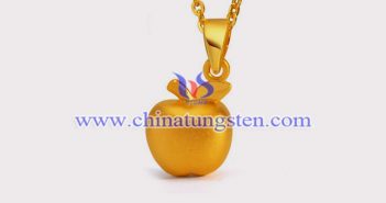 Gold Plated Tungsten Alloy Apple Pendant gold plated tungsten alloy apple pendant picture