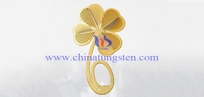 Gold Plated Tungsten Alloy Bookmark gold plated tungsten alloy bookmark picture
