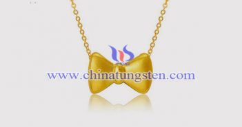 Gold Plated Tungsten Alloy Bow Pendant gold plated tungsten alloy bow pendant picture
