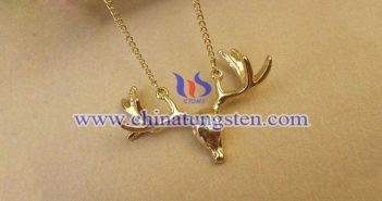 Gold Plated Tungsten Alloy Buck Pendant gold plated tungsten alloy buck pendant picture