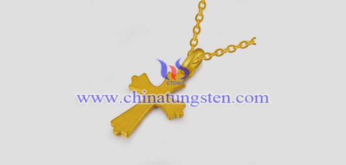 Gold Plated Tungsten Alloy Cross Pendant gold plated tungsten alloy cross pendant picture