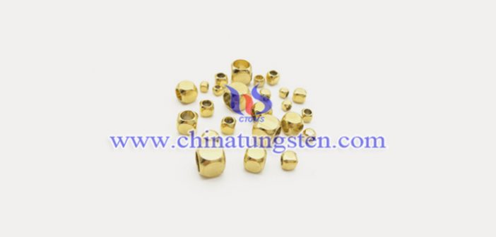Gold Plated Tungsten Alloy Cube gold plated tungsten alloy cube picture