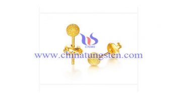 Gold Plated Tungsten Alloy Ear Stud gold plated tungsten alloy ear stud picture