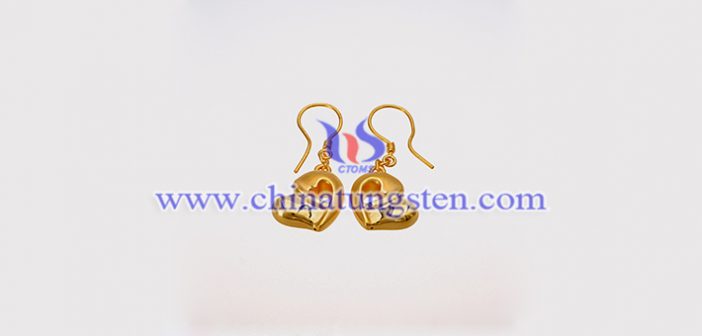 Gold Plated Tungsten Alloy Earring gold plated tungsten alloy earring picture