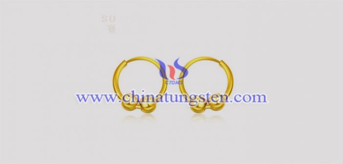 Gold Plated Tungsten Alloy Earrings gold plated tungsten alloy earrings picture