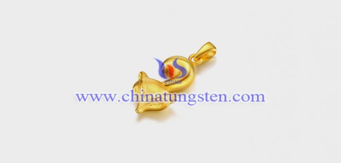 Gold Plated Tungsten Alloy Fox Pendant gold plated tungsten alloy fox pendant picture