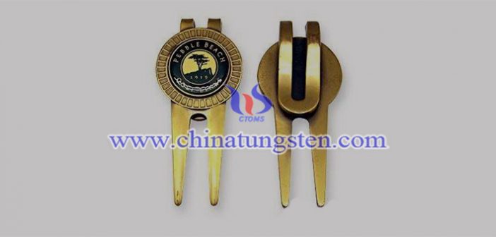 Gold Plated Tungsten Alloy Golf Hat Clip gold plated tungsten alloy golf hat clip picture