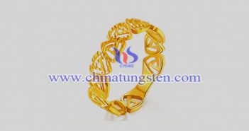 Gold Plated Tungsten Alloy Hollow Ring gold plated tungsten alloy hollow ring picture