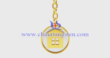 Gold Plated Tungsten Alloy Key Chain gold plated tungsten alloy key chain picture
