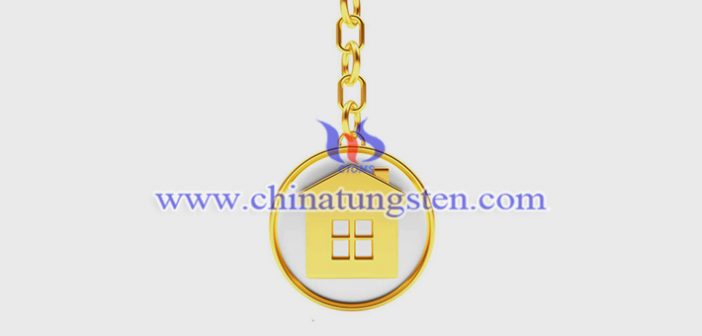 Gold Plated Tungsten Alloy Key Chain gold plated tungsten alloy key chain picture