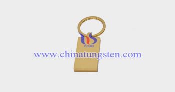 Gold Plated Tungsten Alloy Key Ring gold plated tungsten alloy key ring picture