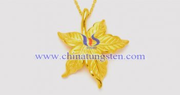 Gold Plated Tungsten Alloy Leaf Pendant gold plated tungsten alloy leaf pendant picture