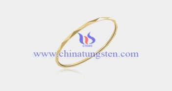 Gold Plated Tungsten Alloy Line Ring gold plated tungsten alloy line ring picture
