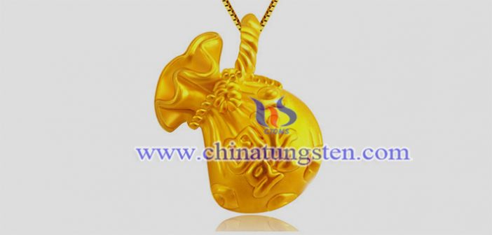 Gold Plated Tungsten Alloy Lucky Bag Pendant gold plated tungsten alloy lucky bag pendant picture