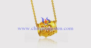 Gold Plated Tungsten Alloy Lucky Bead Pendant gold plated tungsten alloy lucky bead pendant picture