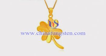 Gold Plated Tungsten Alloy Lucky Clover Pendant gold plated tungsten alloy lucky clover pendant picture