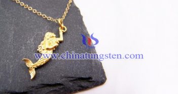 Gold Plated Tungsten Alloy Mermaid Pendant gold plated tungsten alloy mermaid pendant picture