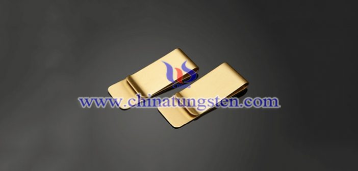 Gold Plated Tungsten Alloy Money Clip gold plated tungsten alloy money clip picture