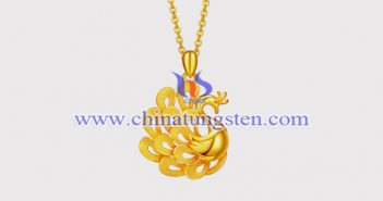 Gold Plated Tungsten Alloy Peacock Pendant gold plated tungsten alloy peacock pendant picture