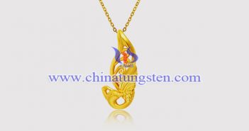 Gold Plated Tungsten Alloy Peacock Pendant gold plated tungsten alloy peacock pendant picture