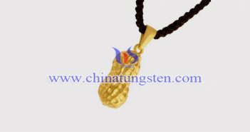 Gold Plated Tungsten Alloy Peanut Pendant gold plated tungsten alloy peanut pendant picture