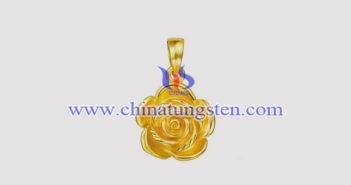 Gold Plated Tungsten Alloy Rose Pendant gold plated tungsten alloy rose pendant picture