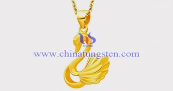 Gold Plated Tungsten Alloy Swan Pendant gold plated tungsten alloy swan pendant picture