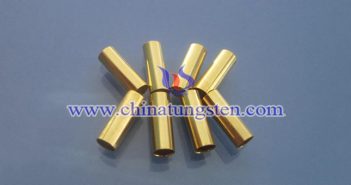 Gold Plated Tungsten Alloy Tube gold plated tungsten alloy tube picture