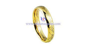 Women Tungsten Golden Ring’s Price on May 3, 2018 women tungsten golden ring picture