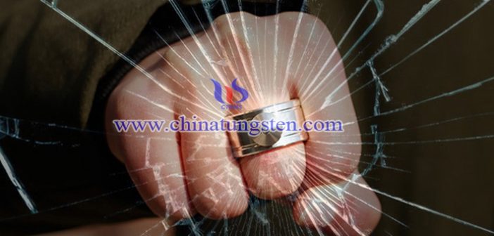 Tungsten Carbide Ring Can Be Self-defense, Break The Window to Escape tungsten steel self defense ring picture