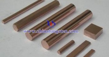 W50 Tungsten Copper Rod W50 tungsten coppe rod picture