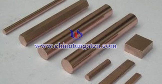 W50 Tungsten Copper Rod W50 tungsten coppe rod picture