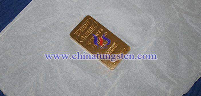 Tungsten Gold Plated Bar for Gifts Price – May 21, 2019 tungsten gold plated bar picture