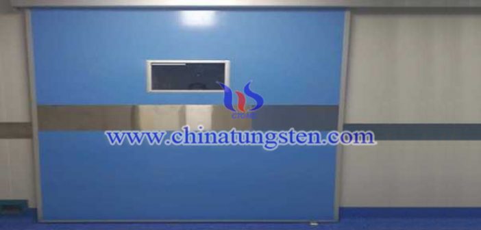 Electronically Operated Tungsten Alloy Radiation Shielding Door electronically operated tungsten alloy radiation shielding door image