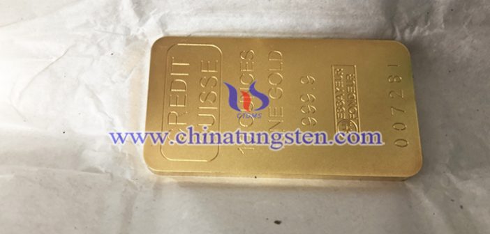 Tungsten Gold Plated Ingot Price on September 9, 2020 tungsten gold plated ingot picture