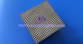 3D Printing Tungsten for Medical Radiation Shielding and Nuclear Imaging 3D printed tungsten collimator image