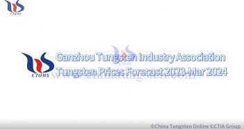 Ganzhou Tungsten Industry Association Tungsten Prices Forecast Mar 2024 Ganzhou Tungsten Industry Association Tungsten Prices Forecast Mar 2024