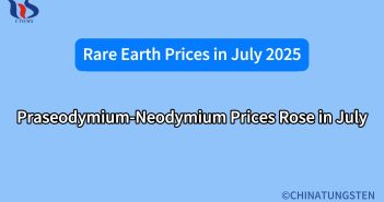 Praseodymium-Neodymium Prices Rose in July Praseodymium-Neodymium Prices Rose in July