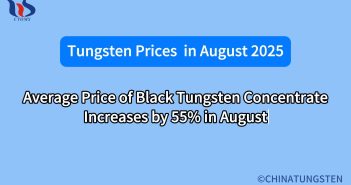 Average Price of Black Tungsten Concentrate Increases by 55% in August What will the tungsten concentrate market look like in august 2025