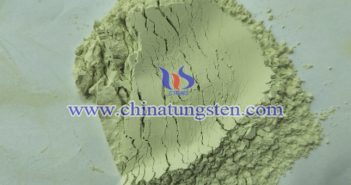 黃色酸化タングステンの変色特性 黃色酸化タングステン畫像の変色特性